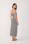 Conjunto Top E Saia Listrado