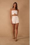 Short Linho Bolsos Frente