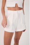 Short Linho Bolsos Frente