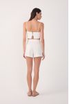 Short Linho Bolsos Frente