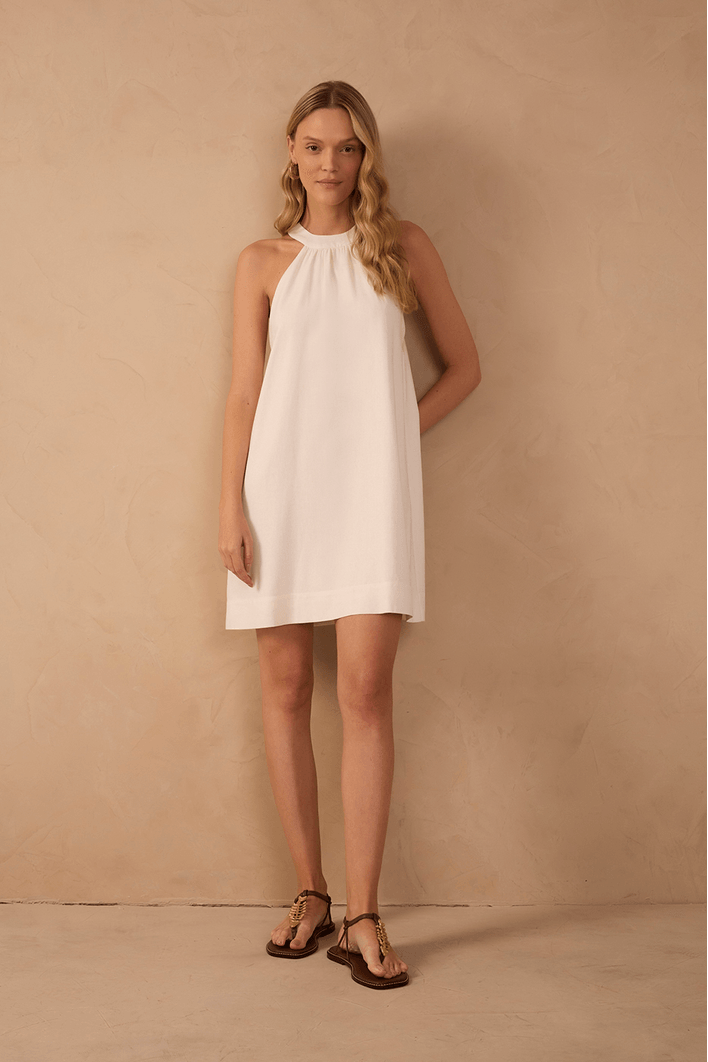 Vestido Curto Linho