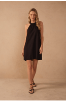 Vestido Curto Linho