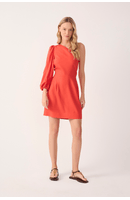 Vestido Linho Um Ombro Só
