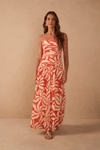Vestido Cropped Tule Estampa Dança Solar