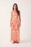 Vestido Cropped Tule Estampa Dança Solar