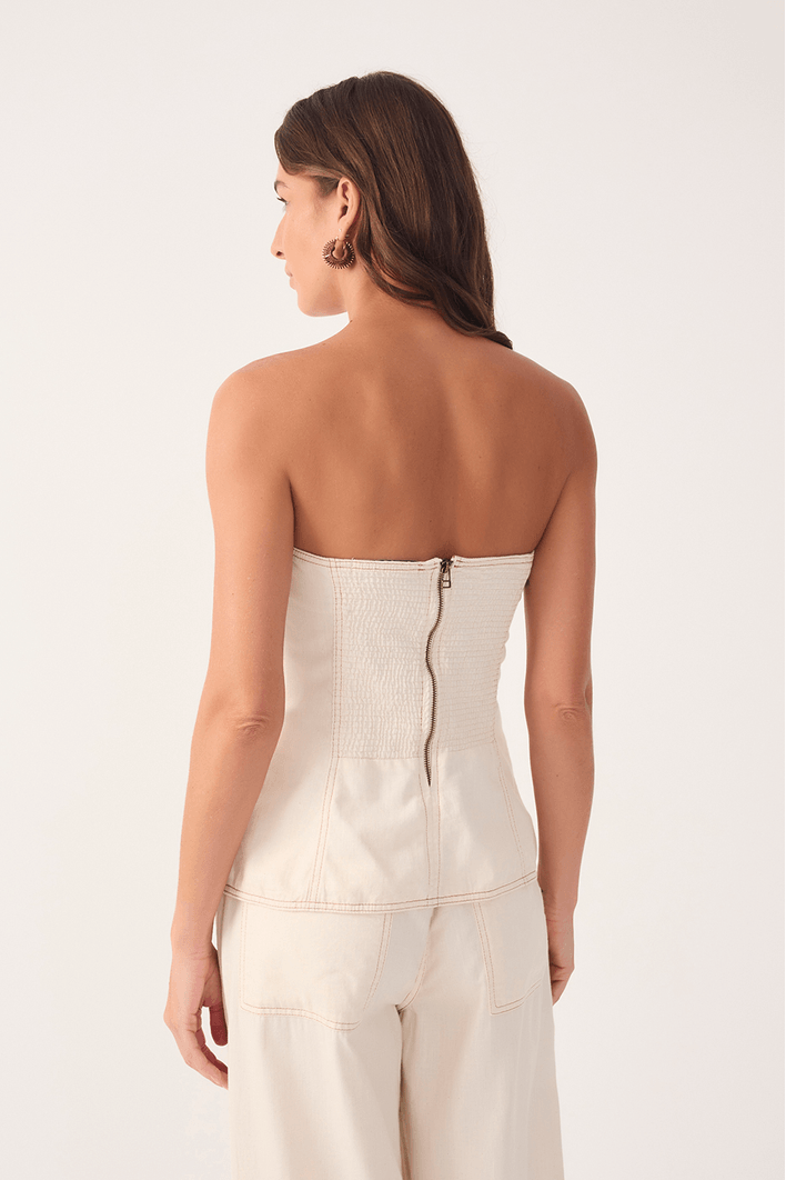 Blusa Sarja Linho Pespontos