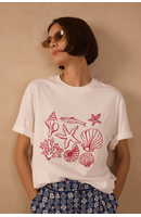 T-shirt Bordado Conchas