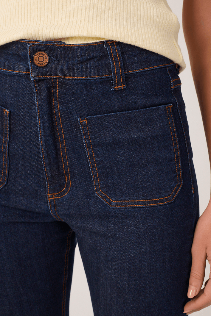 Calça Jeans Vintage Bolsos