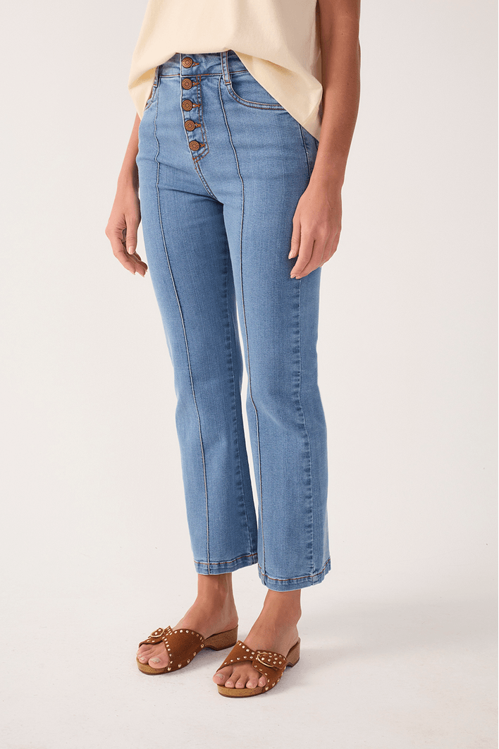 Calça Jeans Botões