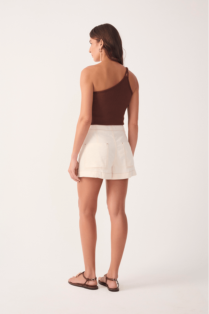 Short Sarja Linho Pespontos