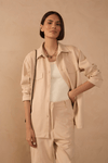Camisa Malha Suede Com Bordado