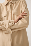 Camisa Malha Suede Com Bordado