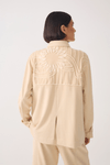 Camisa Malha Suede Com Bordado