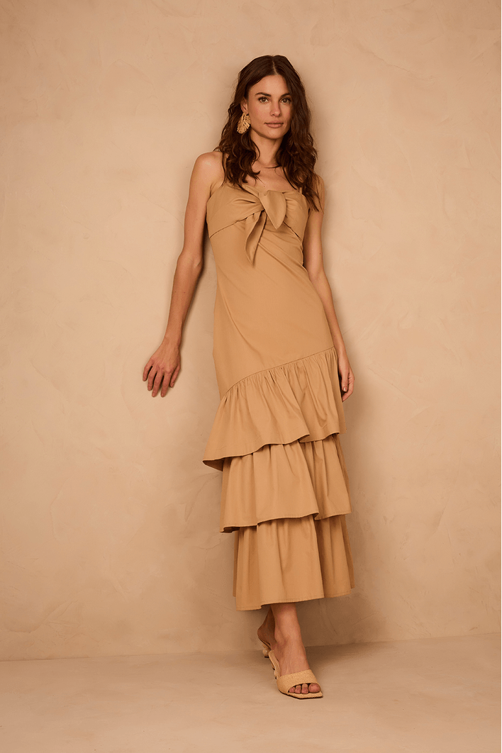 Vestido Babados Algodão