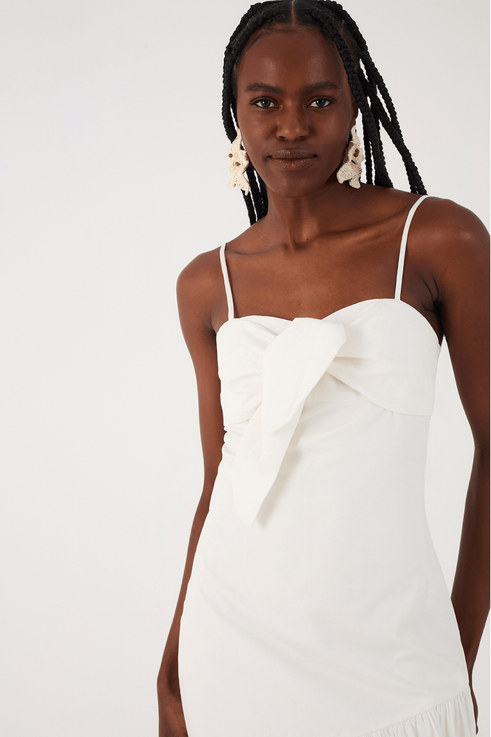 Vestido Babados Algodão