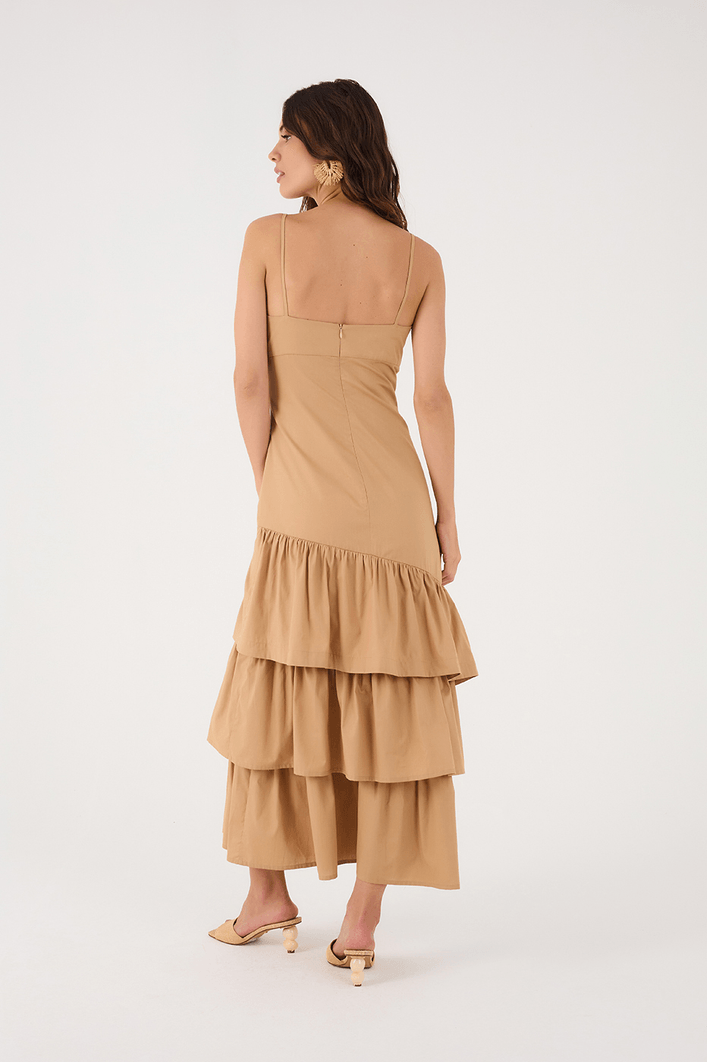 Vestido Babados Algodão