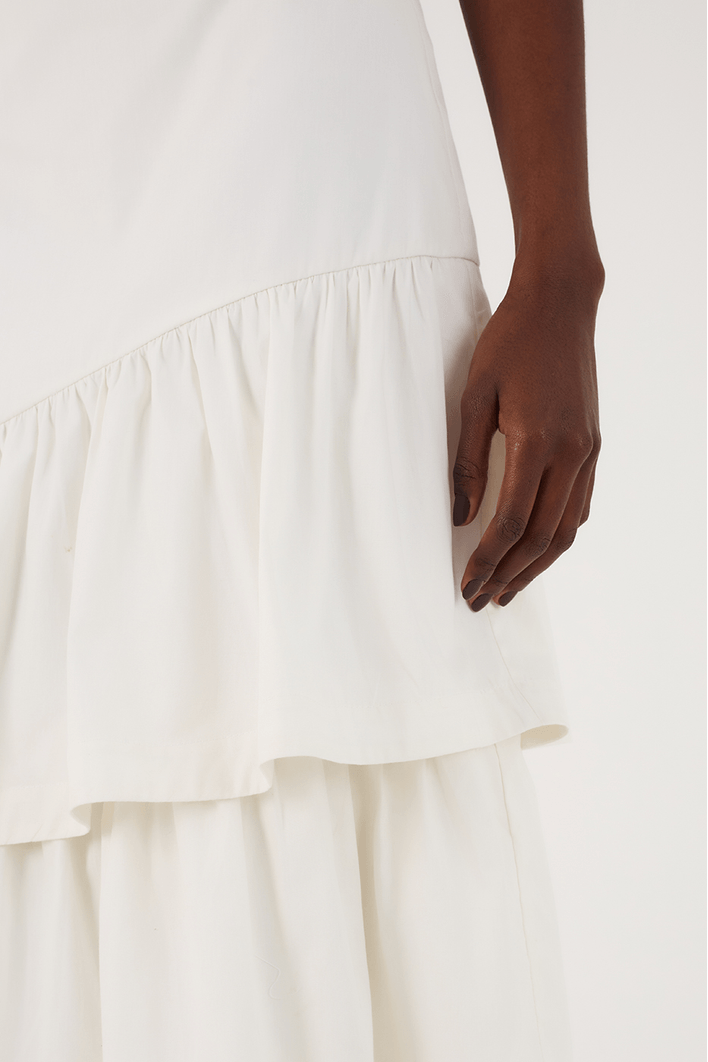Vestido Babados Algodão