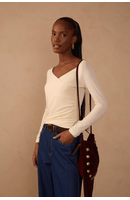 Blusa Transpasse Malha Crepe