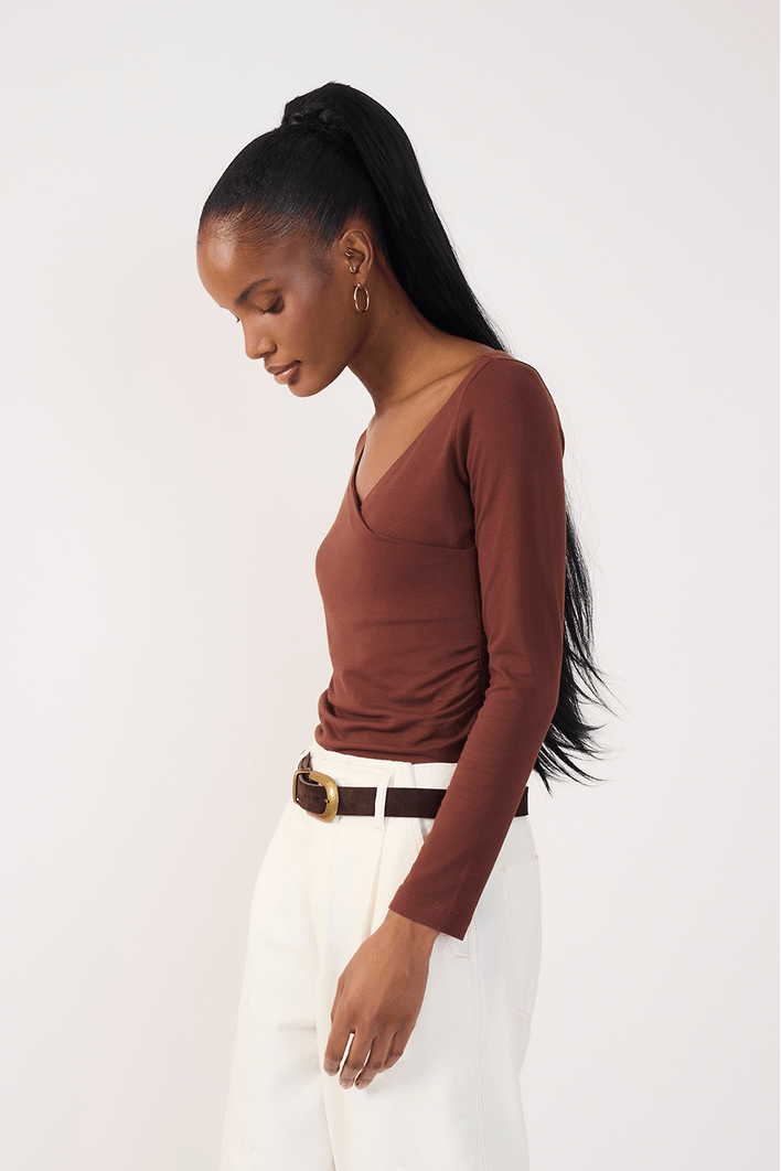 Blusa Transpasse Malha Crepe