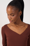 Blusa Transpasse Malha Crepe