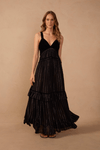 Vestido Cropped Lurex Com Veludo