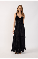 Vestido Cropped Lurex Com Veludo