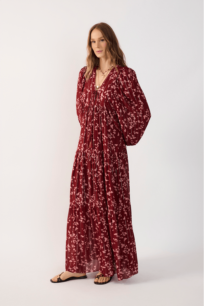 Vestido Longo Lurex Est Cora