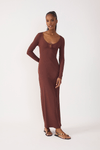 Vestido Canelado Com Fivela