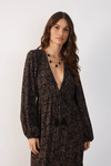 Vestido Pala Longo Crepe Est Charme