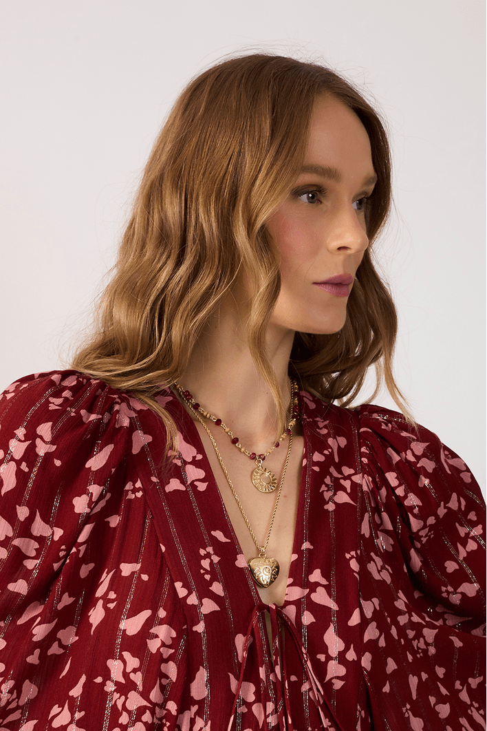 Vestido Longo Lurex Est Cora