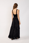 Vestido Cropped Lurex Com Veludo