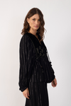 Blusa Lurex Pala Veludo