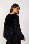 Blusa Lurex Pala Veludo