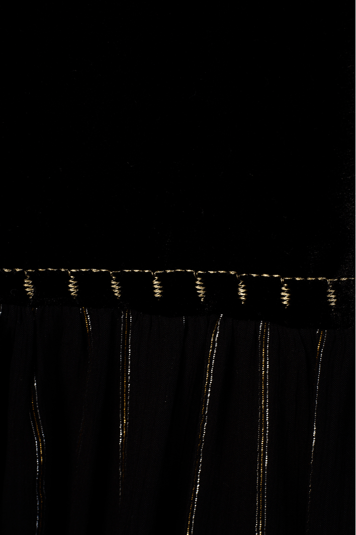 Blusa Lurex Pala Veludo