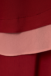 Vestido Cropped Crepe Bicolor