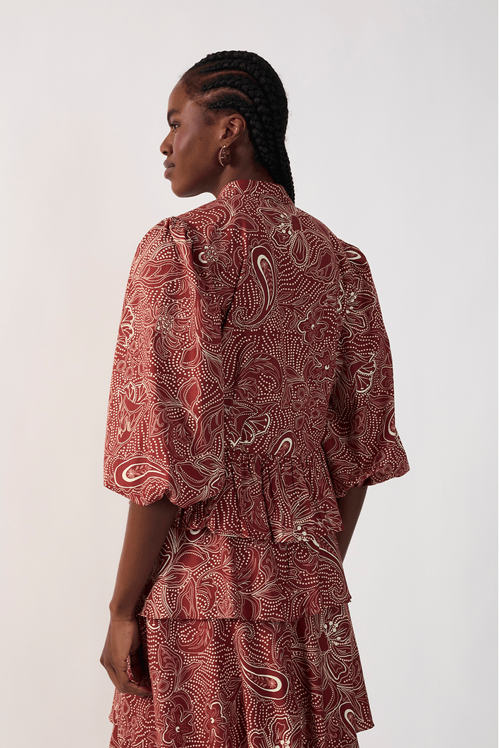 Camisa Bata Estampa Crepúsculo