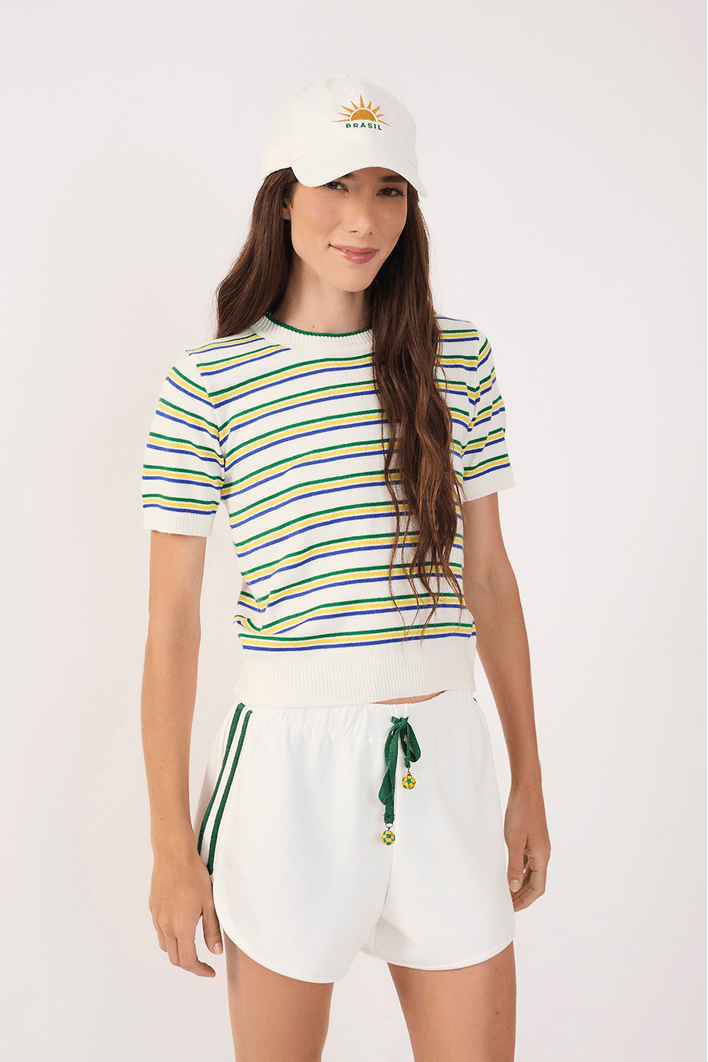 Blusa Tricot Listras Brasil