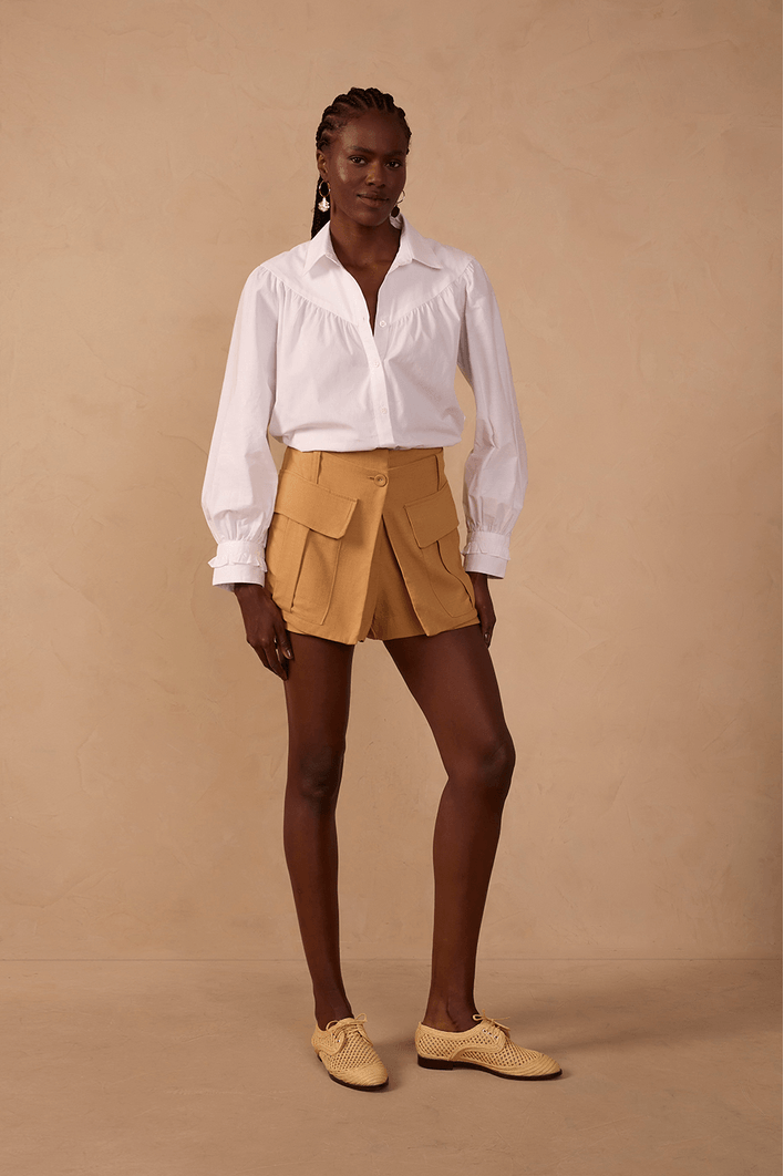 Short Saia Bolsos