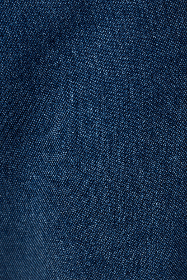 Calça Jeans Reta Costura Deslocada