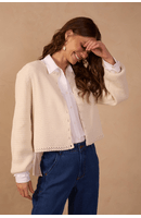 Casaco Tricot Detalhe Sol