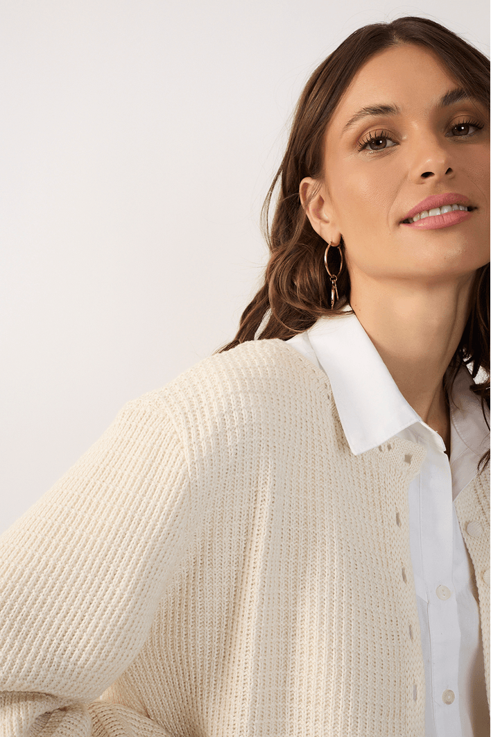 Casaco Tricot Detalhe Sol