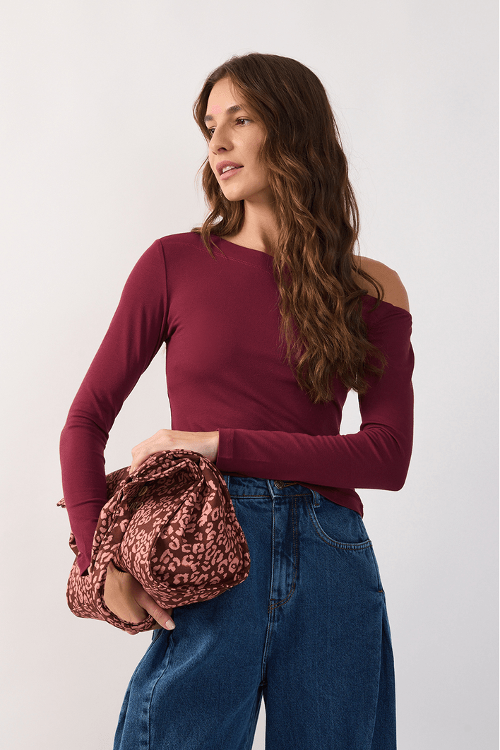 Blusa Ml Malha Crepe