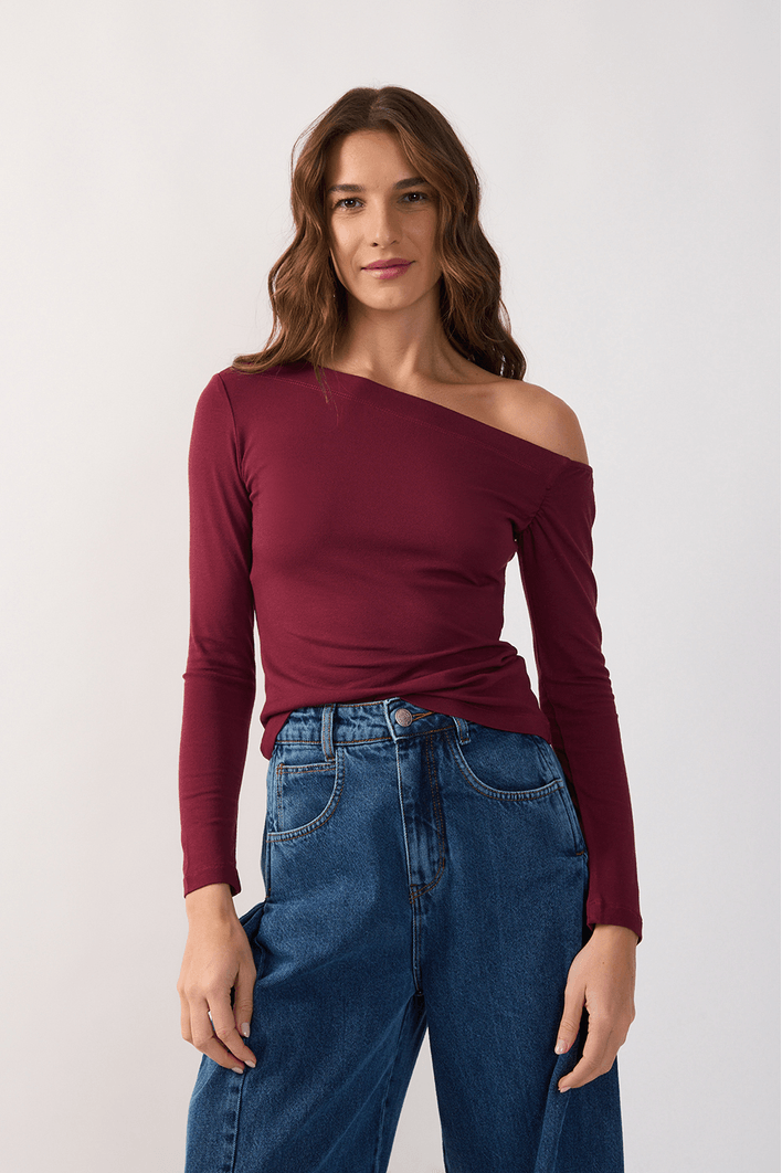 Blusa Ml Malha Crepe