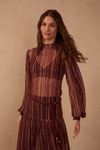 Blusa Tule Estampa Fio de Luz