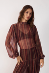 Blusa Tule Estampa Fio de Luz