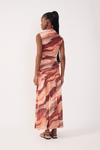 Vestido Tule Estampa Dunas