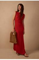 Vestido Bico Malha Crepe