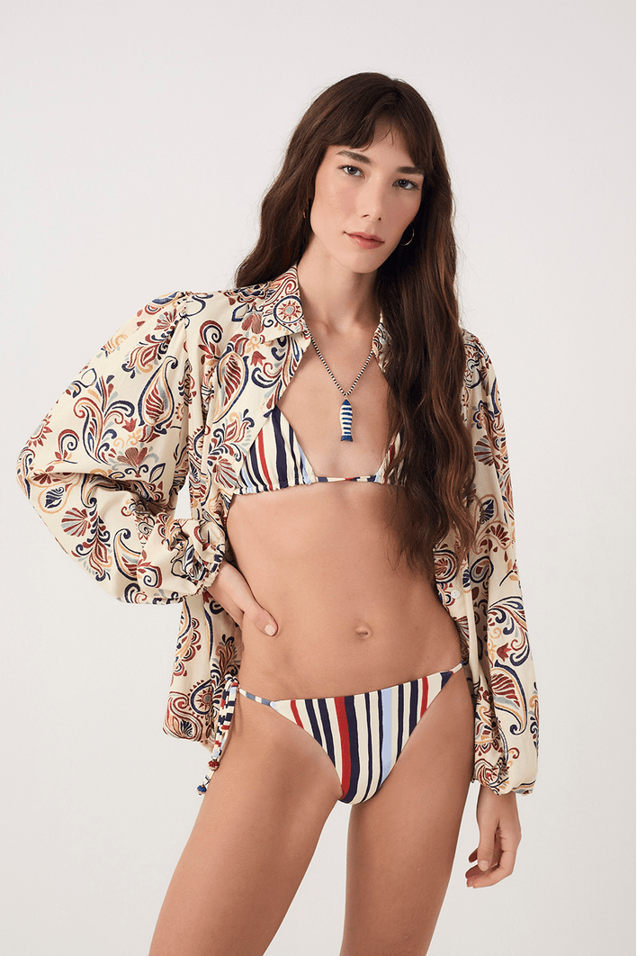 Biquini Cortininha Dupla Face Est Verano