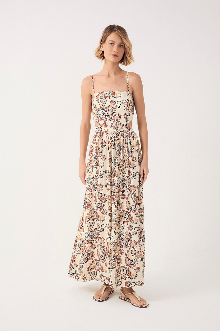 Vestido Longo Estampa Verano
