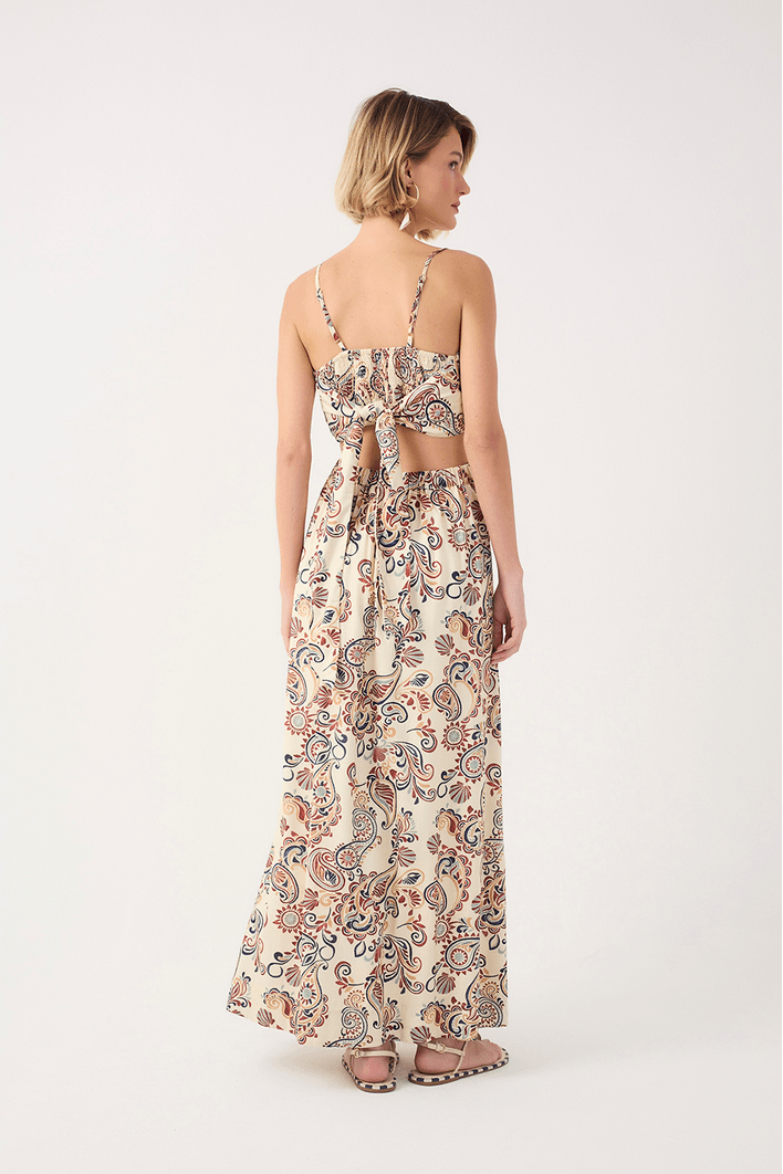 Vestido Longo Estampa Verano